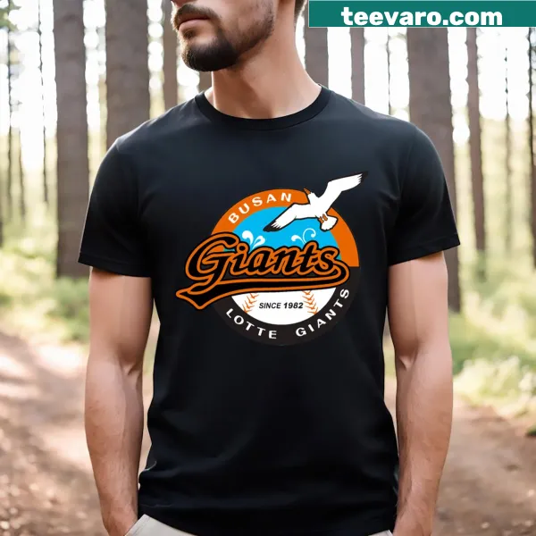 Lotte Giants Busan KBO logo t-shirt featuring team emblem