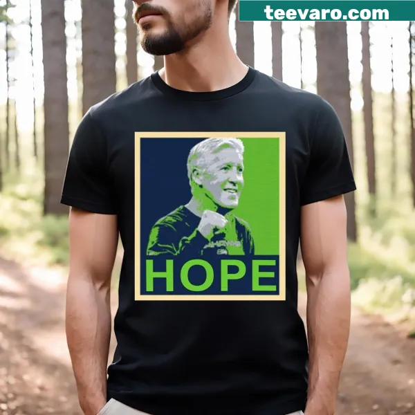Inspirational t-shirt featuring Pete Carroll's message of hope