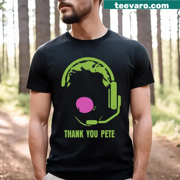 T-shirt with the phrase Thank You Pete honoring Pete Carroll.