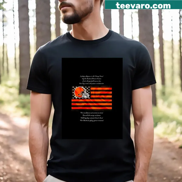 Graphic t-shirt showing support for the Cleveland Browns