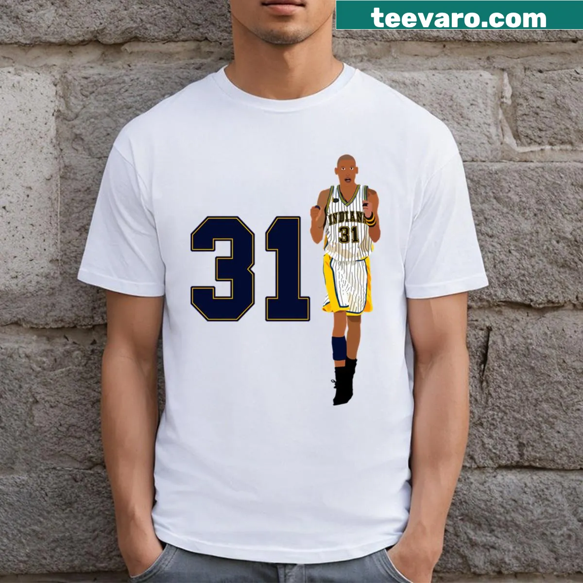 Essential t-shirt featuring Reggie 31 — on a men's t-shirt