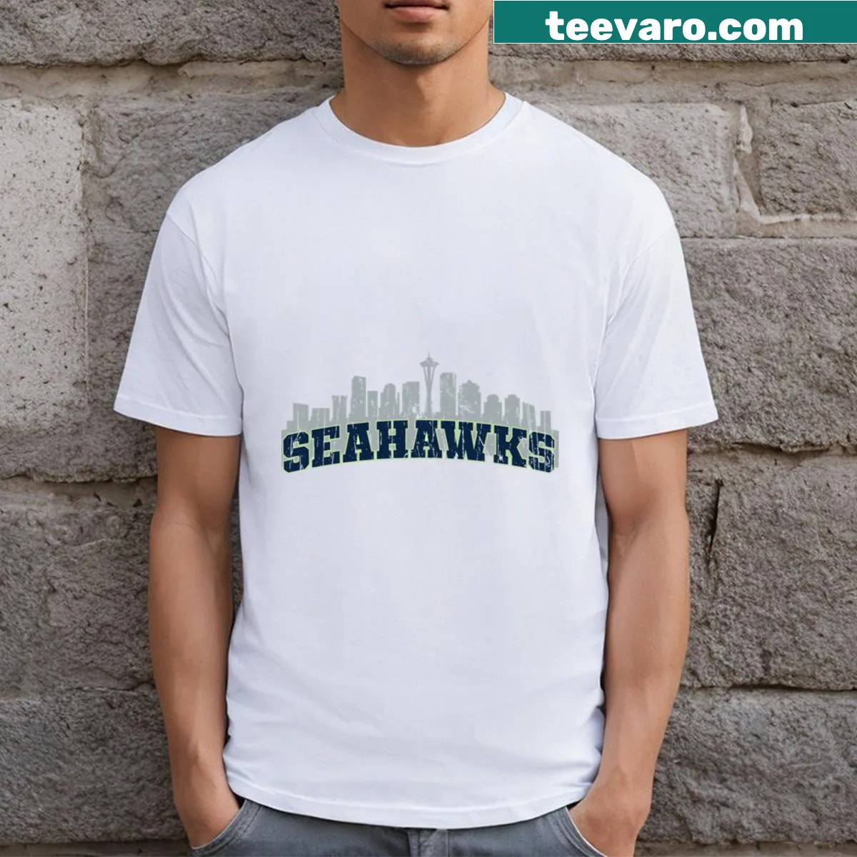 Seattle Seahawks t-shirt for football fans. — on a men's t-shirt
