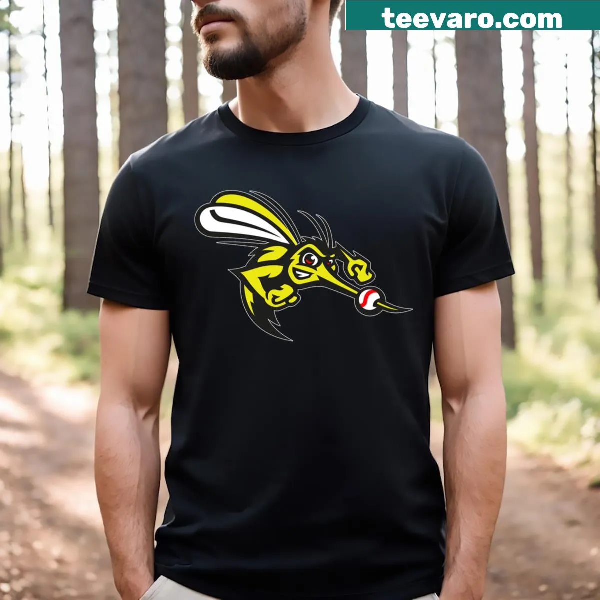 Sugar Land Skeeters team T-shirt — on a men's t-shirt