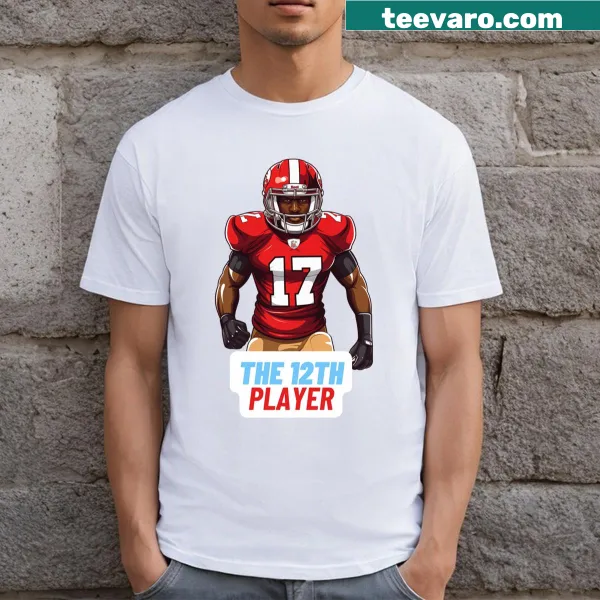 Illustrative t-shirt honoring the role of the 12th player in sports