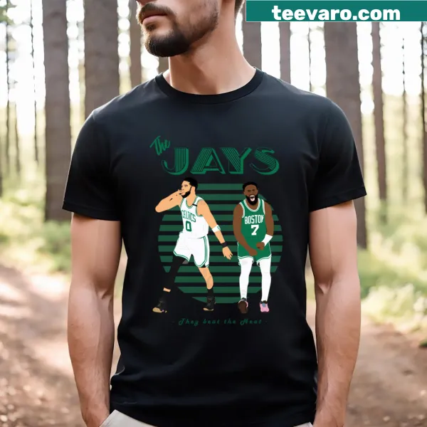 Typography design featuring Jayson Tatum and Jaylen Brown on tee