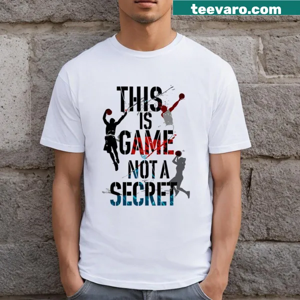 Basketball-themed graphic t-shirt with humorous phrase about the game