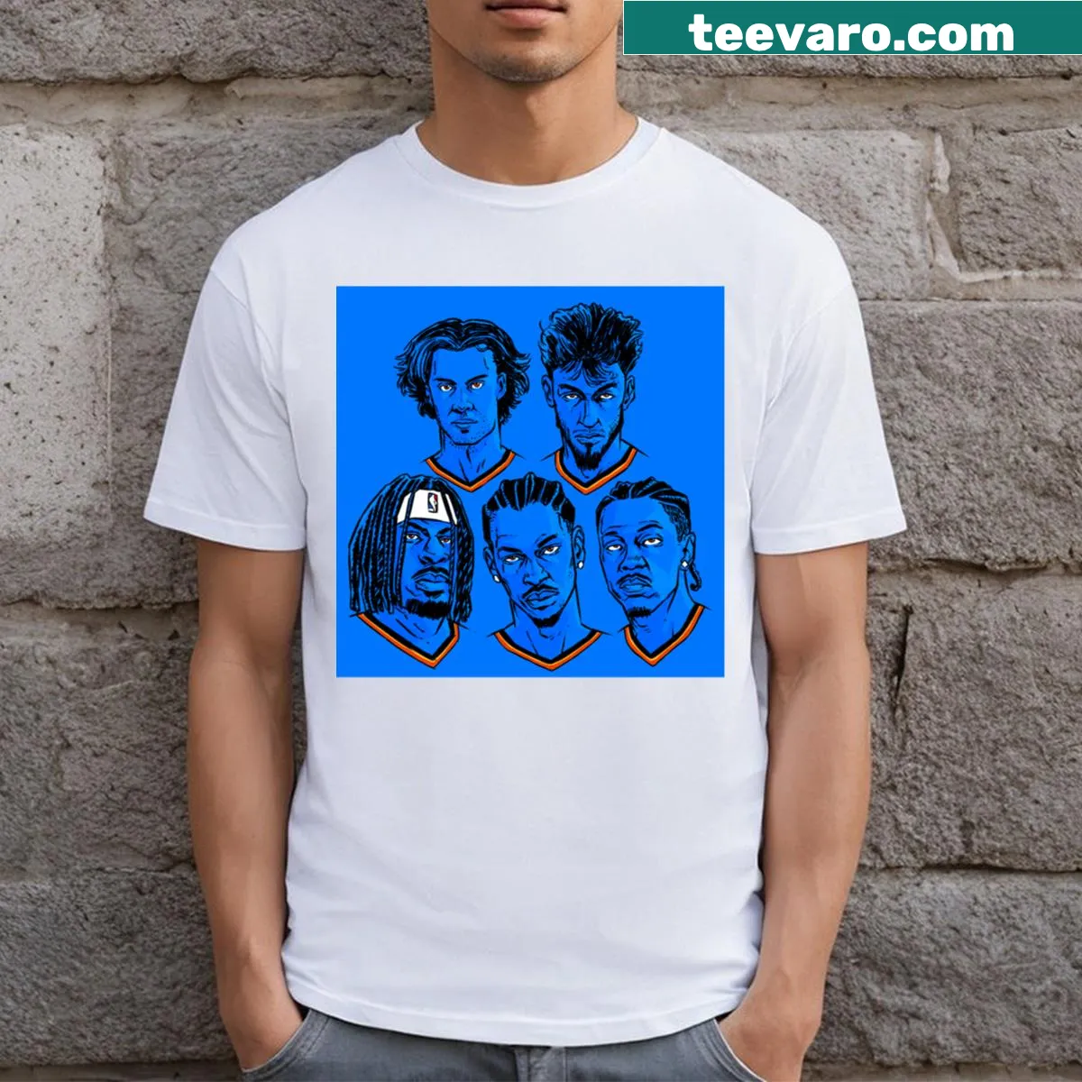 Inspirational T-shirt with 'Young And Strong' message — on a men's t-shirt