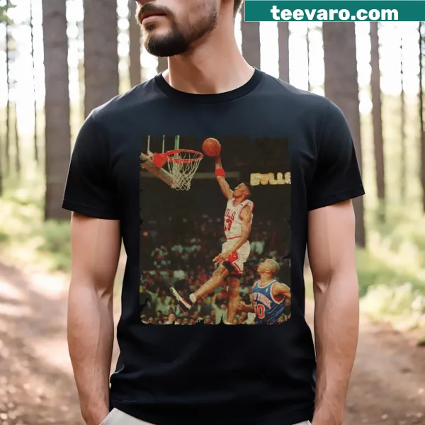 Typographic design referencing Air Scottie on T-shirt