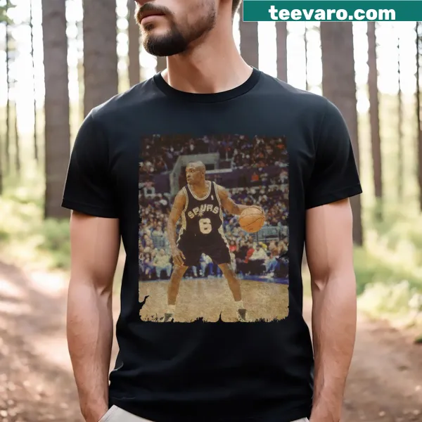 Avery Johnson 6 San Antonio Spurs T-shirt