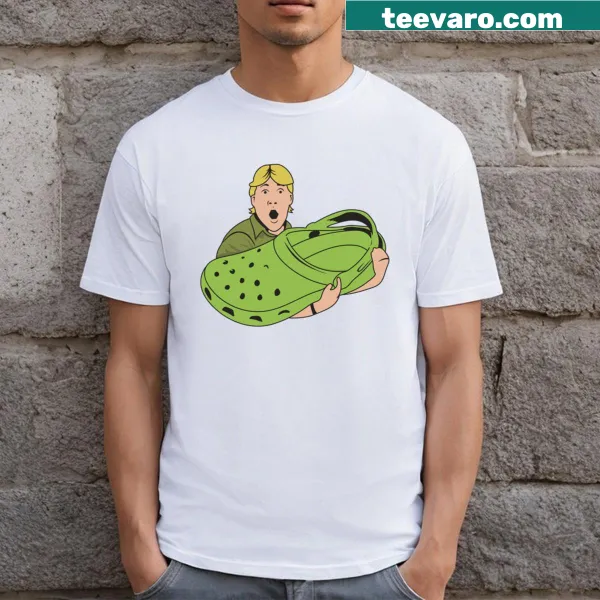 Charming cartoon crocodile illustration on a T-shirt