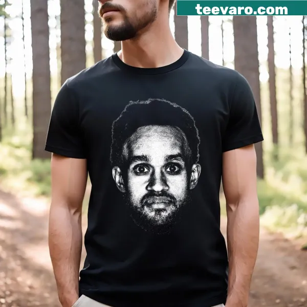 Retro portrait of Derrick White t-shirt