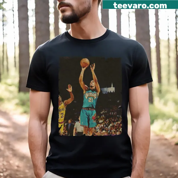 Basketball design honoring Lawrence Moten on a casual t-shirt