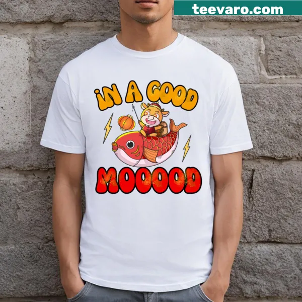 Illustration of cheerful animals on a T-shirt.