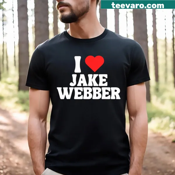 I Heart Jake Webber typography t-shirt for fans