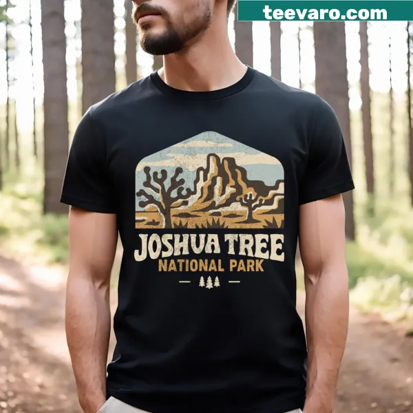 T-shirt featuring an illustration of Joshua Tree National Park