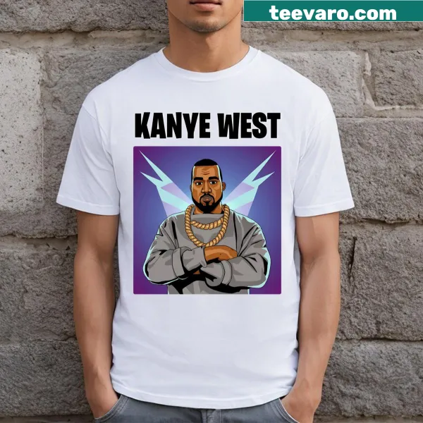 Kanye Fortnite inspired illustration with playful elements