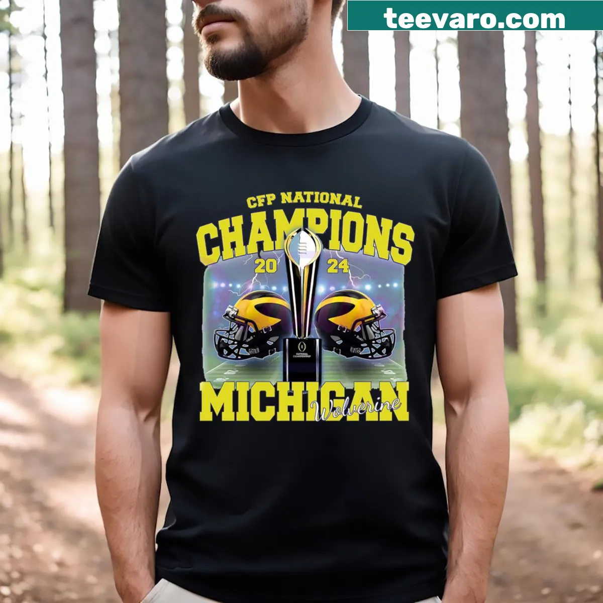 Sporty T-shirt representing the MNC football team design. — on a men's t-shirt