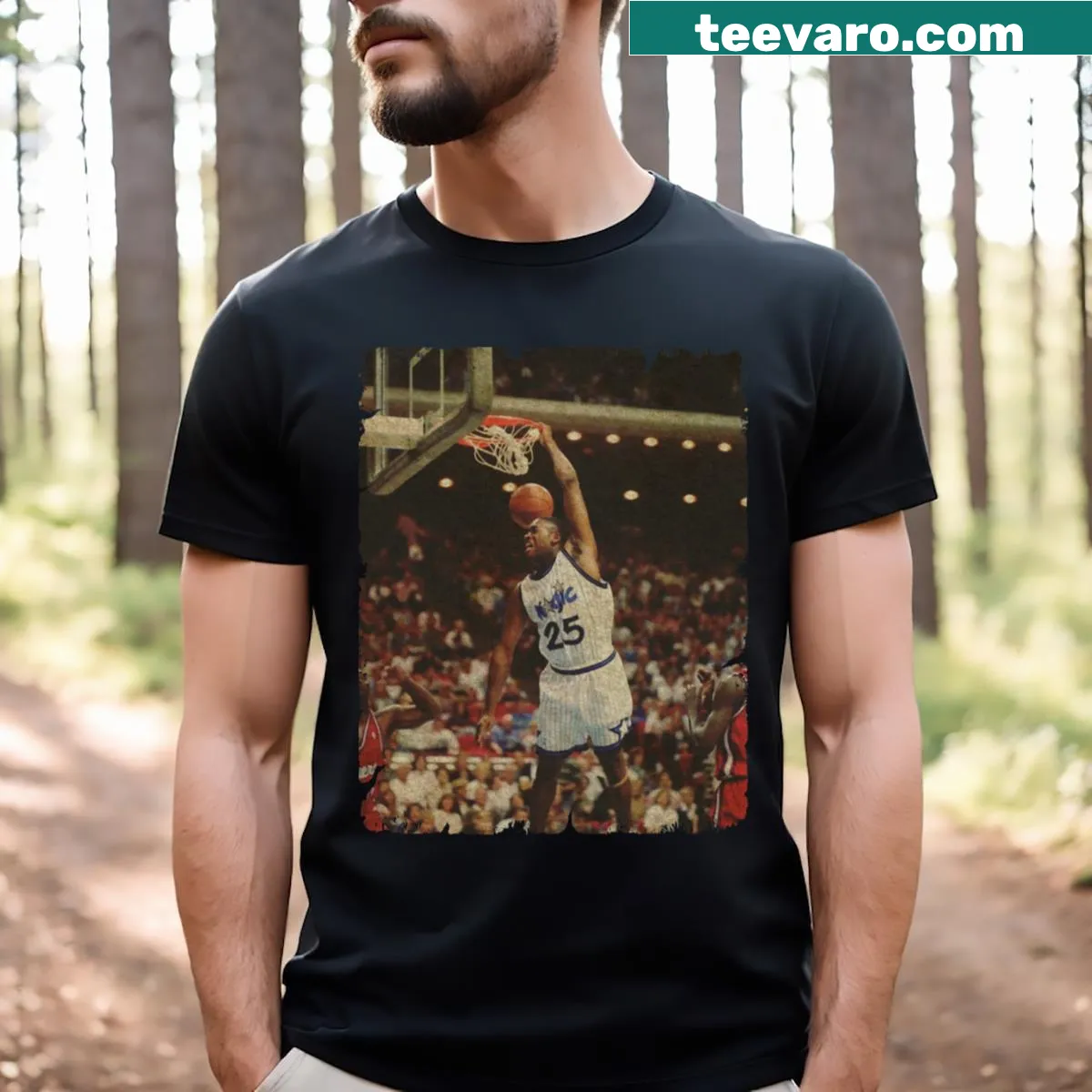 T-shirt celebrating Nick Anderson's flush moment with lively graphics — on a men's t-shirt