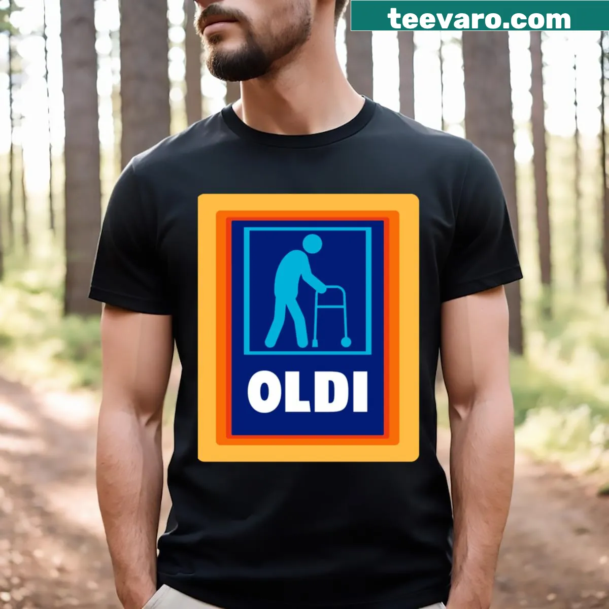Playful cartoon graphic T-shirt with fun designs — on a men's t-shirt