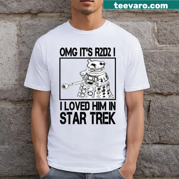 Funny T-shirt featuring R2-D2 and Doctor Who theme