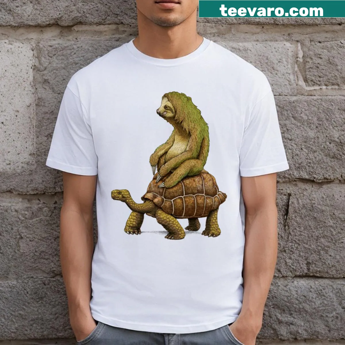 T-shirt featuring the phrase 'Speed Is Relative' in bold typography — on a men's t-shirt