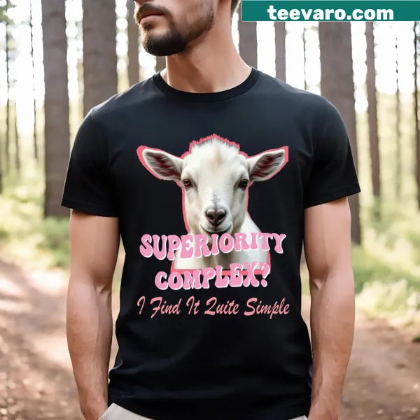 Cute Baby Goat meme t-shirt with humorous text illustration