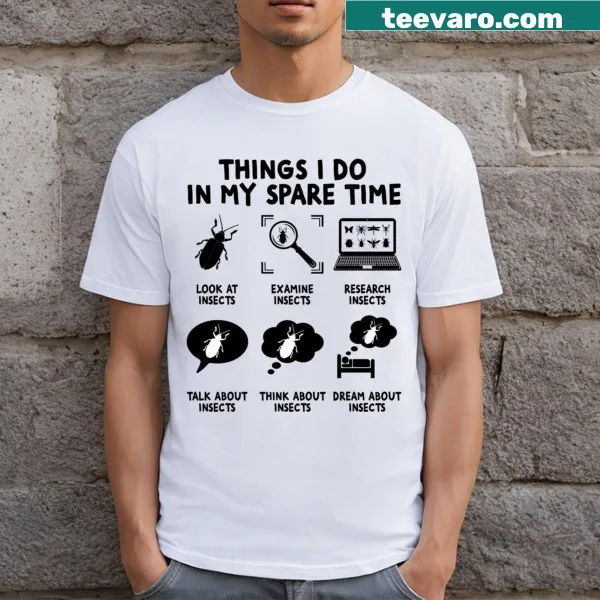 Engaging T-shirt for bug collectors featuring playful text design