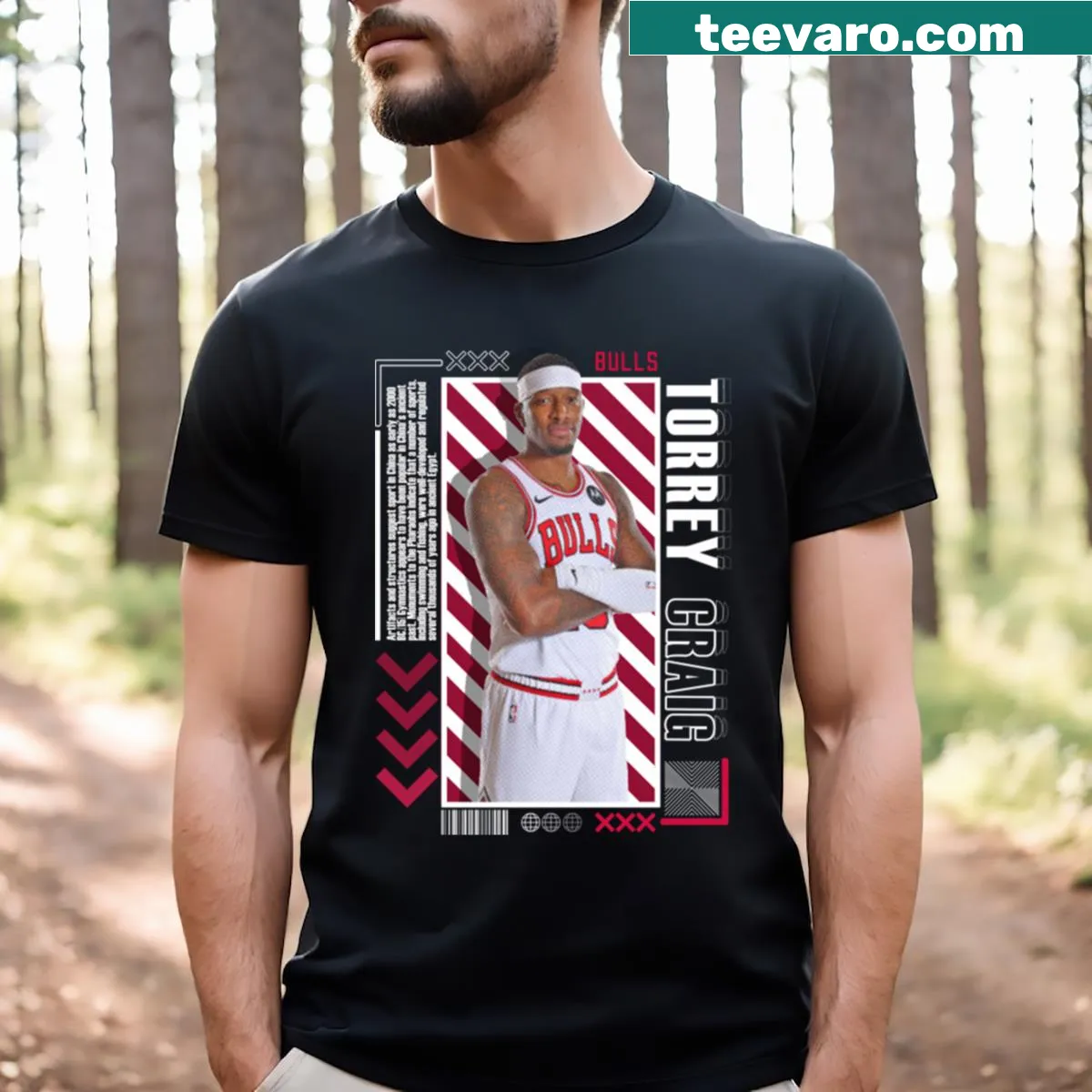 Torrey Craig graphic shirt for sports fans — on a men's t-shirt