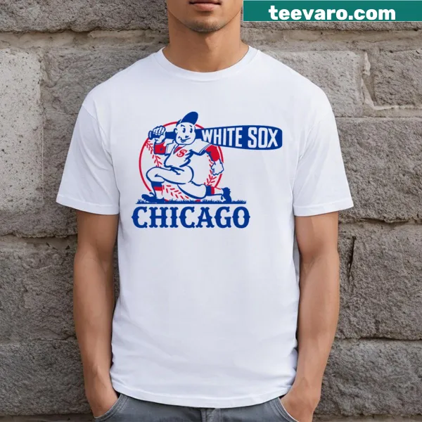 Vintage distressed White Sox T-shirt featuring classic logo