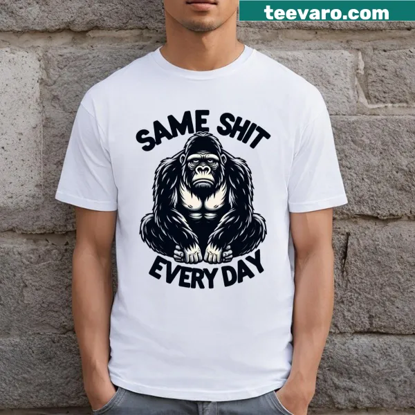 T-shirt with the phrase 'Worker Of The Month' in bold typography