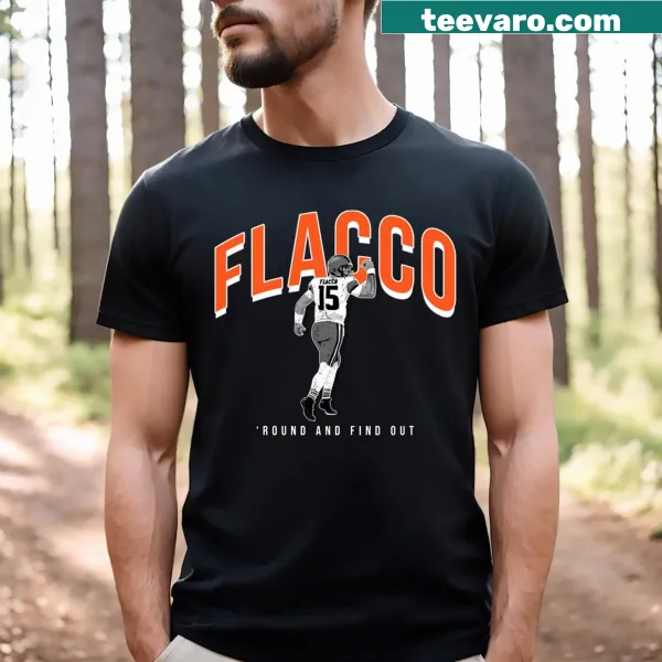 Simple T-shirt featuring Flacco name for football fans