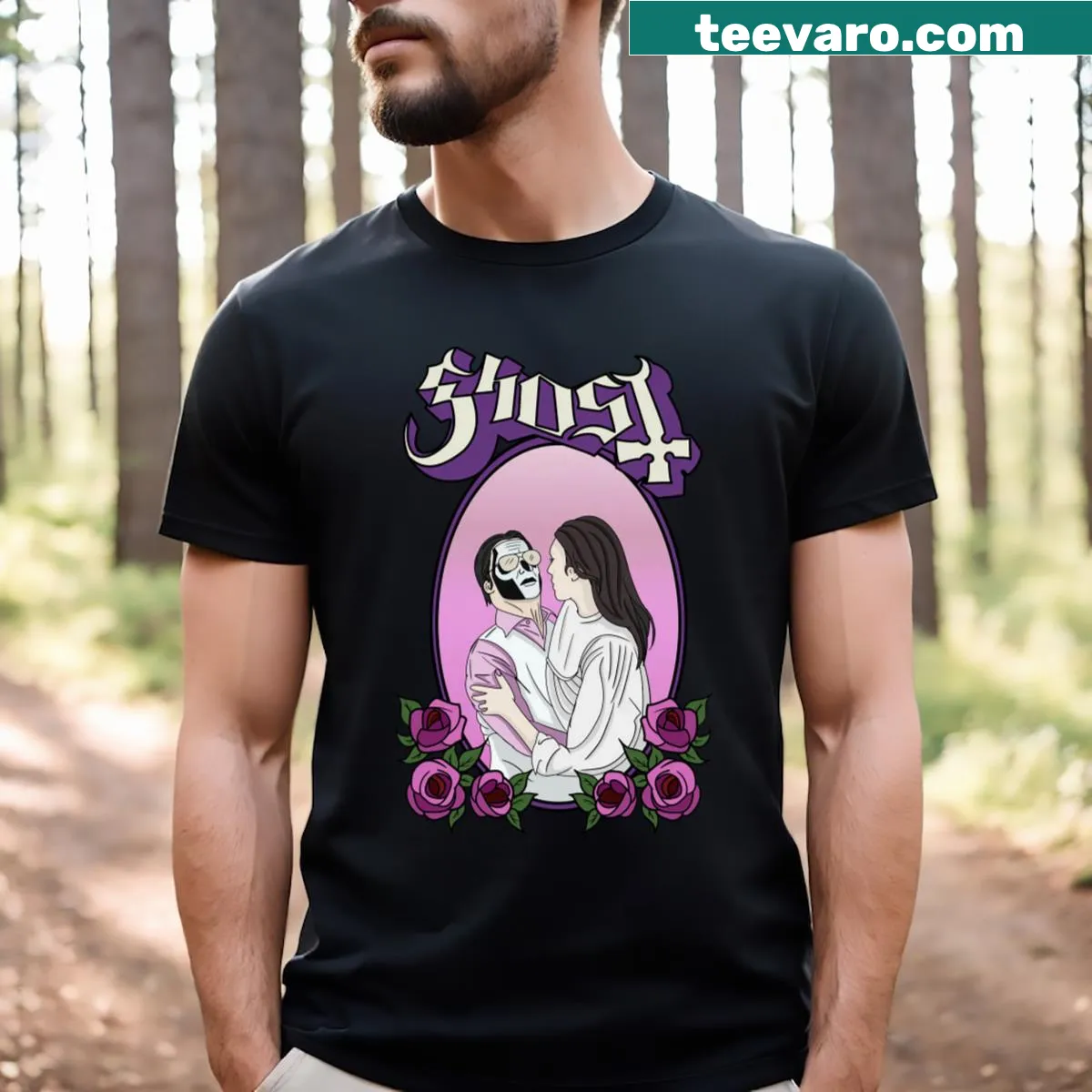 Inspirational He Is! T-shirt with bold typography — on a men's t-shirt