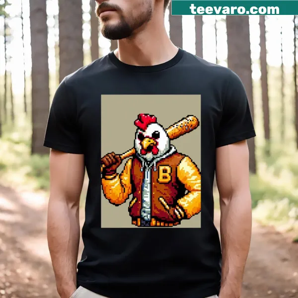 T-shirt featuring Hotline Miami character design for gamers
