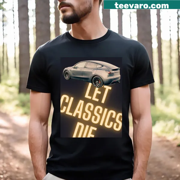 Edgy Let's Die Model Y graphic T-shirt