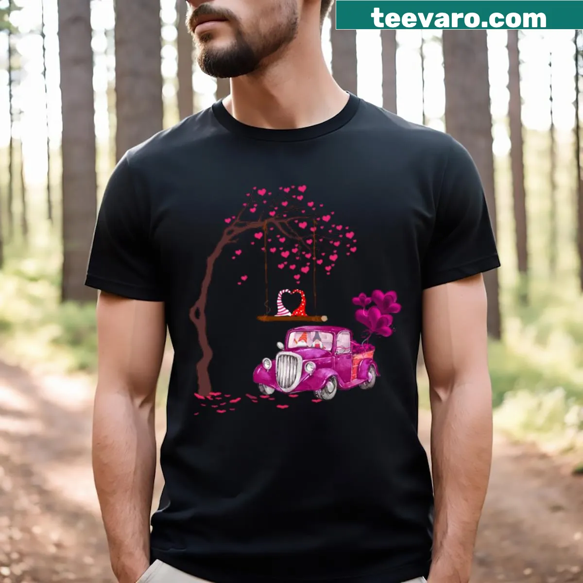 Funny Valentine's Day T-shirt with humorous text — on a men's t-shirt