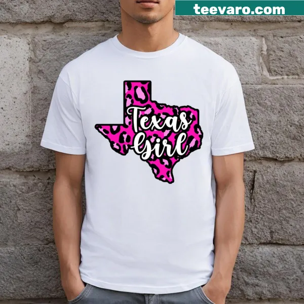 Texas Girl t-shirt with bold lettering celebrating Texas pride