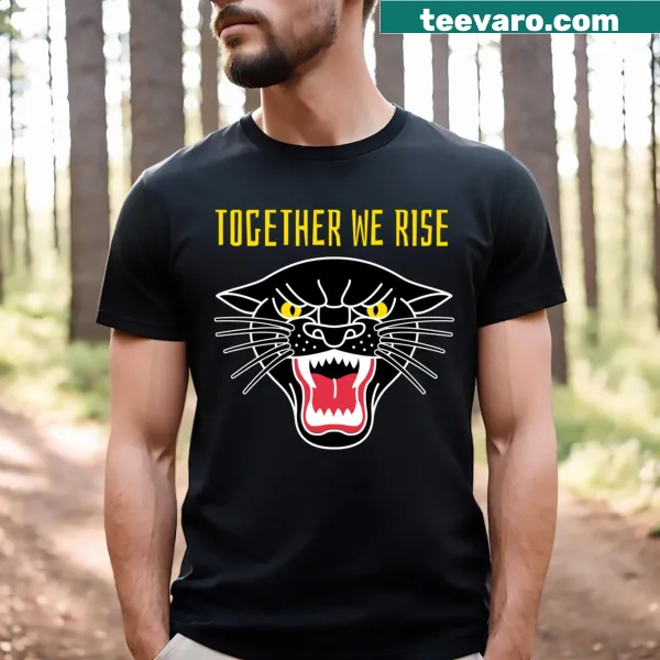 Inspirational typography T-shirt celebrating unity and pride