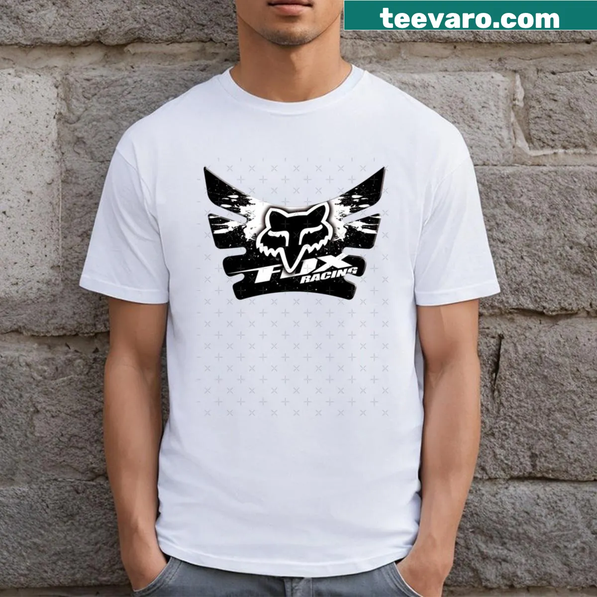 Racing t-shirt with 'Braap' graphic for motorsports fans — on a men's t-shirt