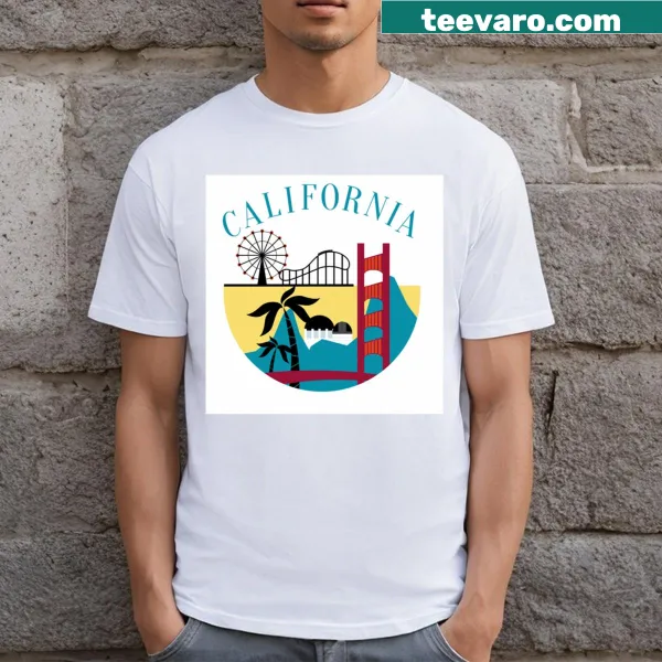 Vintage California T-shirt with a distressed design