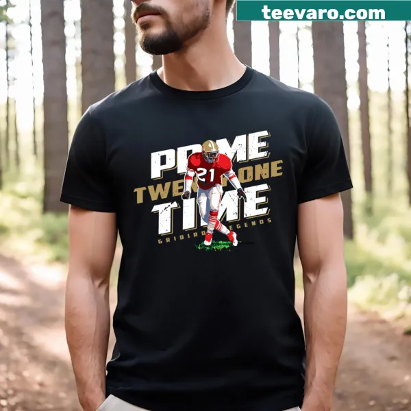 Deion Sanders Prime Time T-shirt with bold graphic design