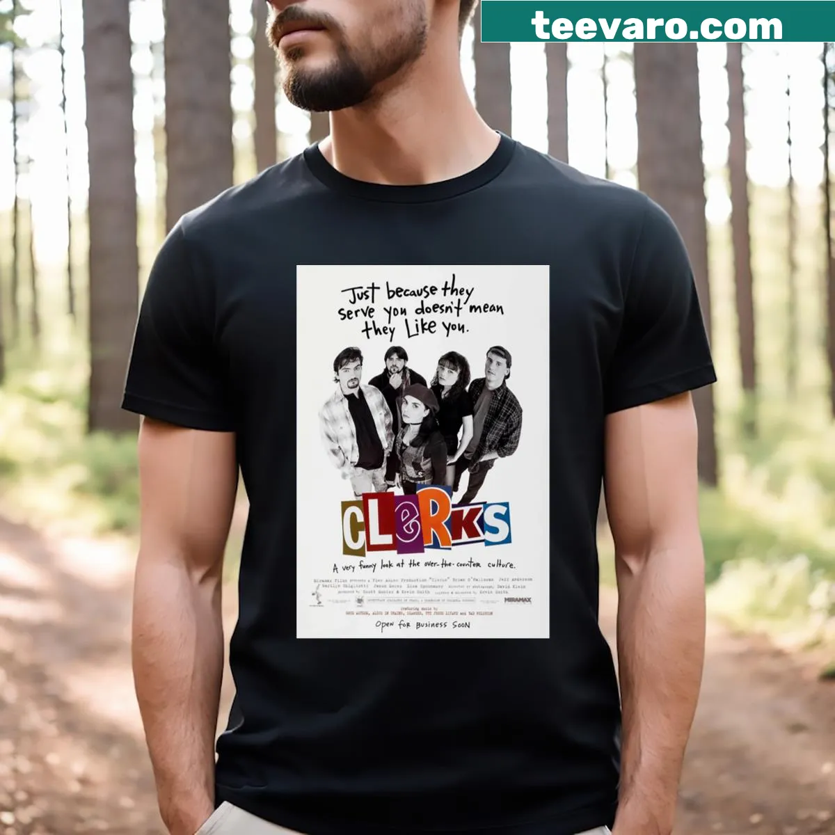 Minimalist T-shirt with abstract design about promises — on a men's t-shirt