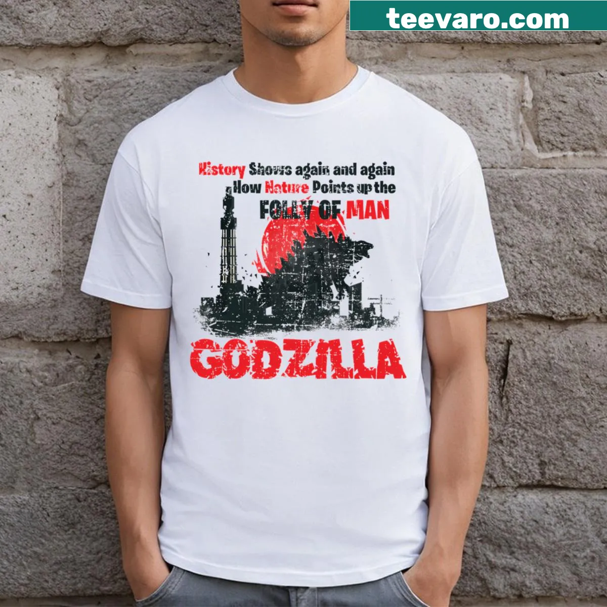 Illustration of monsters, zeros, and dragons on a unique t-shirt — on a men's t-shirt