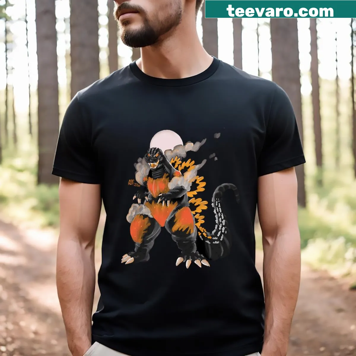 Creative tee featuring dragons combined with binary code — on a men's t-shirt