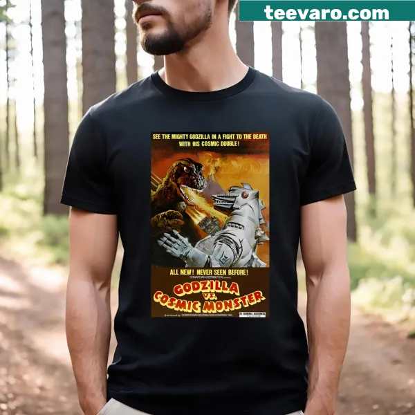T-shirt with detailed illustrations of monsters and legendary creatures, for fantasy lovers