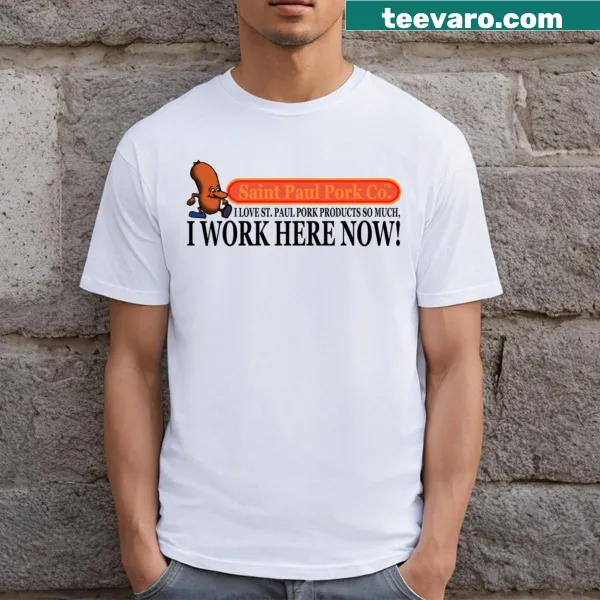 Funny t-shirt featuring a playful pork product graphic and movie reference