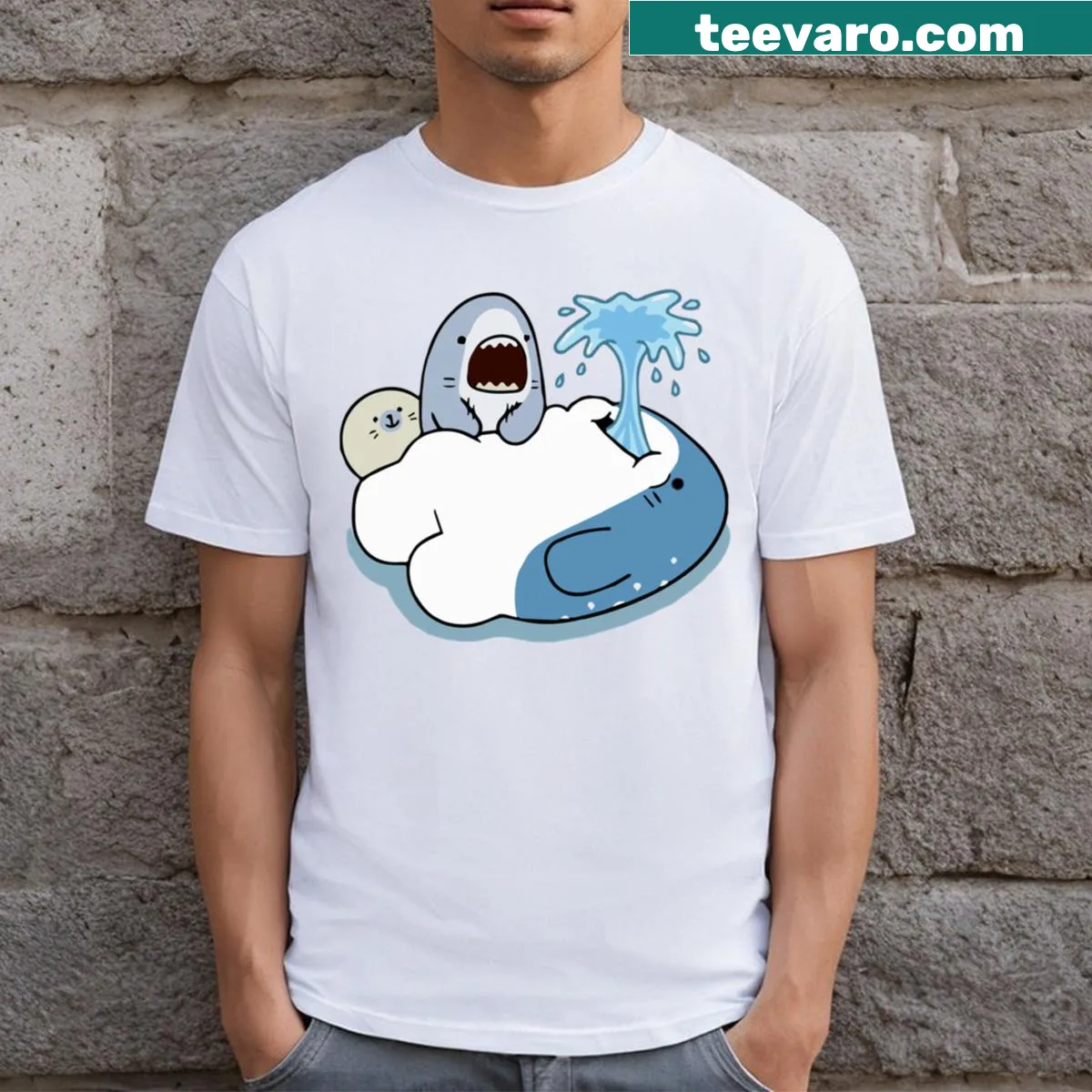 Funny t-shirt with 'Soupreme' pun design — on a men's t-shirt