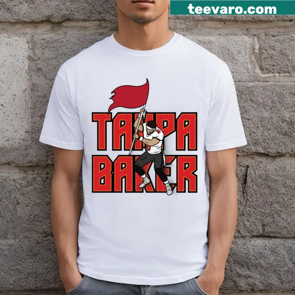 Vintage-style Tampa Baker T-shirt with whimsical baking graphic