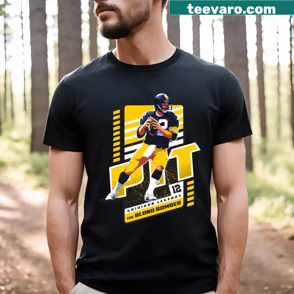 Vintage-style T-shirt celebrating Terry Bradshaw with a graphic design