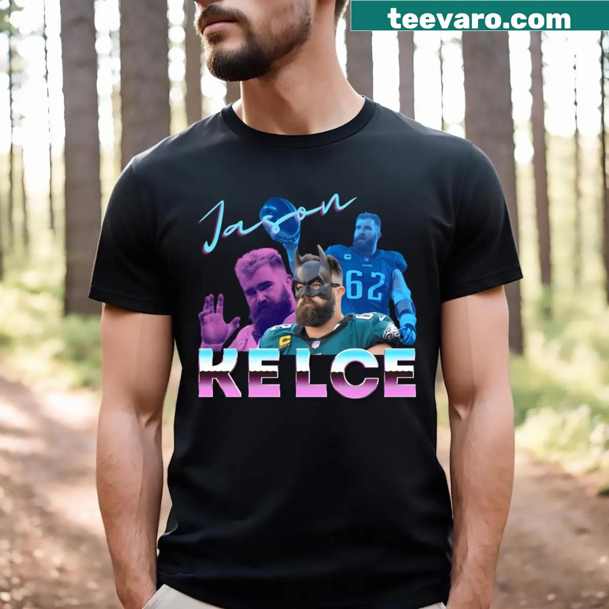 Graphic combining football with gaming controller — on a men's t-shirt