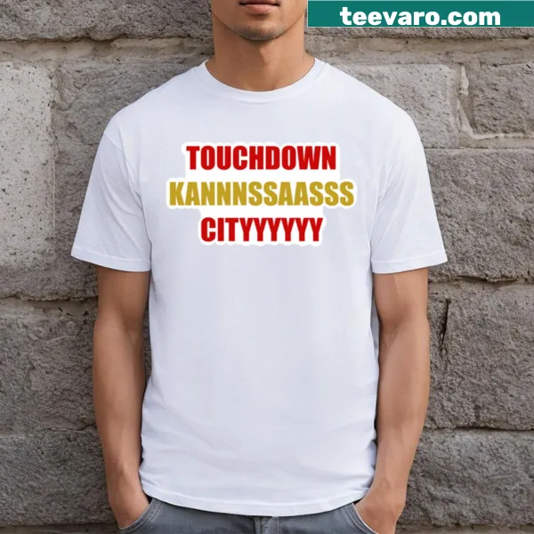 Kansas City Chiefs T-shirt with touchdown graphic
